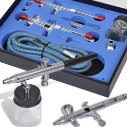 Gereedschap*vidaXL Airbrush set met 2 pistolen