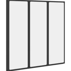 Badscherm 3 panelen vouwbaar 117 x 120 cm>vidaXL