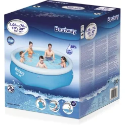 Bestway Fast Set Zwembad opblaasbaar rond 305x76 cm 57266><noscript><img width=