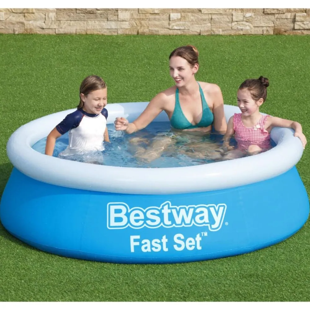 Bestway Fast Set Zwembad opblaasbaar rond 183x51 cm blauw>vidaXL Clearance