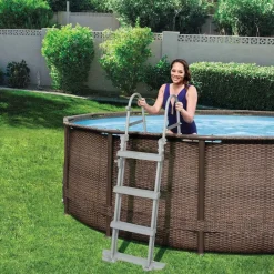Zwembaden & Spa'S*vidaXL Bestway Flowclear Zwembadladder 4 treden 122 cm 58331