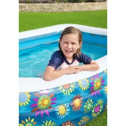 Zwembaden & Spa'S*vidaXL Bestway Kinderzwembad opblaasbaar 229x152x56 cm blauw