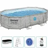 Zwembaden & Spa'S*vidaXL Bestway Power Steel Zwembadset 488x305x107 cm