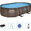 Zwembaden & Spa'S*vidaXL Bestway Power Steel Zwembadset ovaal 488x305x107 cm