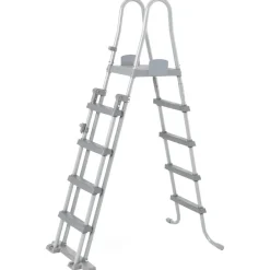 Zwembaden & Spa'S*vidaXL Bestway Power Steel Zwembadset rechthoekig 412x201x122 cm