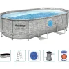 Zwembaden & Spa'S*vidaXL Bestway Power Steel Zwembadset 427x250x100 cm