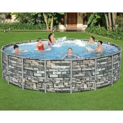 Zwembaden & Spa'S*vidaXL Bestway Power Steel Zwembad 549x132 cm