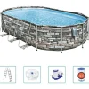 Bestway Power Steel Zwembadset Comfort Jet Series ovaal 610x366x122 cm>vidaXL Sale