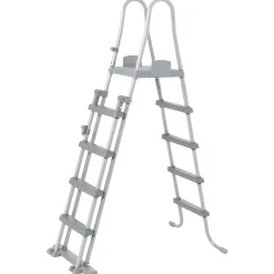 Zwembaden & Spa'S*vidaXL Bestway Power Steel Zwembadset rechthoekig 488x244x122 cm