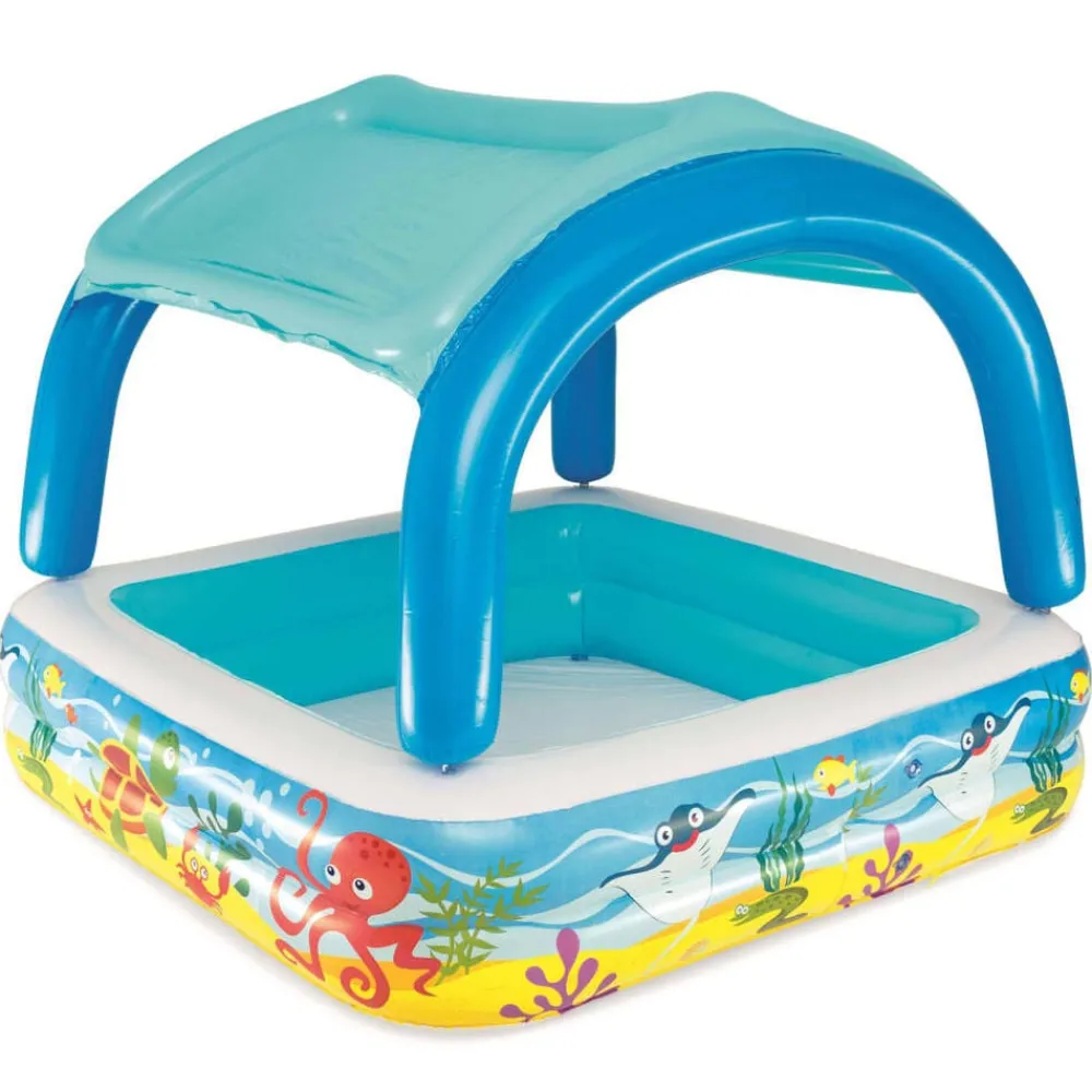 Bestway Speelbad met overkapping 140x140x114 cm blauw 52192>vidaXL Sale