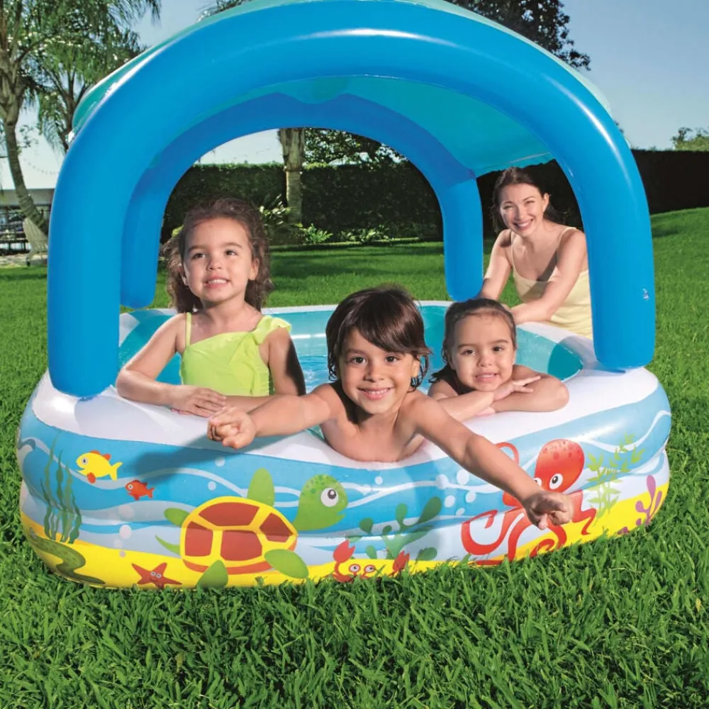 Bestway Speelbad met overkapping 140x140x114 cm blauw 52192>vidaXL Sale
