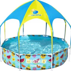 Zwembaden & Spa'S*vidaXL Bestway Steel Pro Kinderzwembad uv Careful bovengronds 244x51 cm