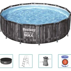 Zwembaden & Spa'S*vidaXL Bestway Steel Pro MAX Zwembadset rond 427x107 cm