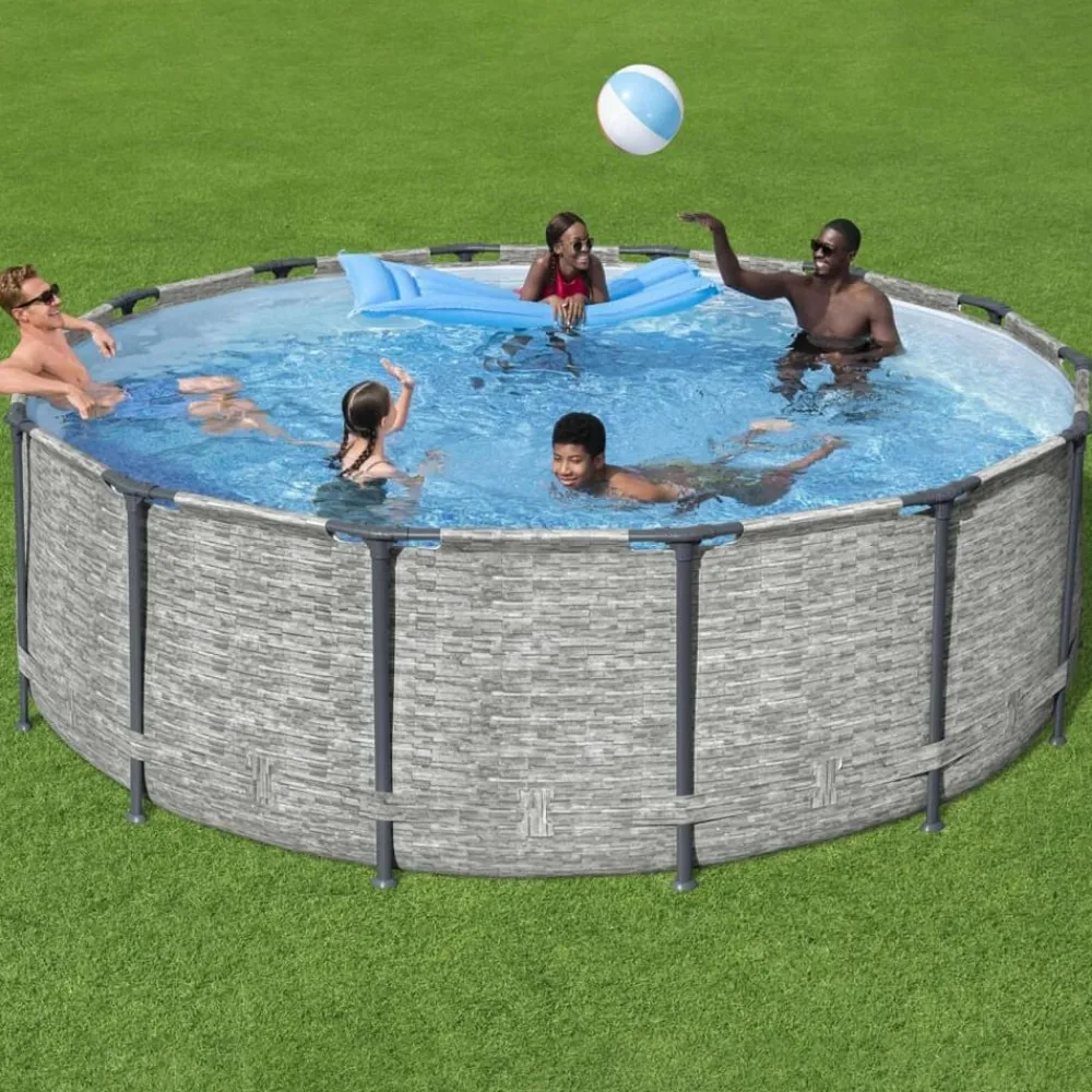 Zwembaden & Spa'S*vidaXL Bestway Zwembad Power Steel 427x122 cm