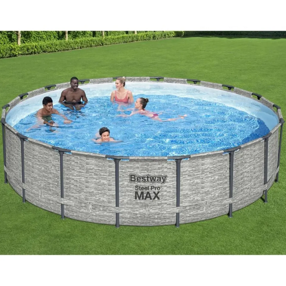Zwembaden & Spa'S*vidaXL Bestway Zwembad Power Steel 549x122 cm