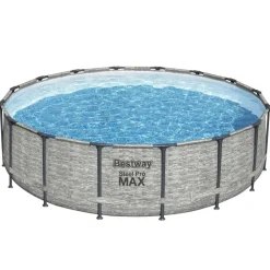 Zwembaden & Spa'S*vidaXL Bestway Zwembad Power Steel rond 488x122 cm