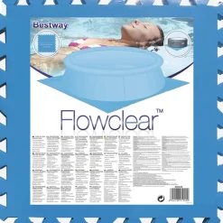 Bestway Zwembadbodembeschermers 8 st blauw 58220><noscript><img width=