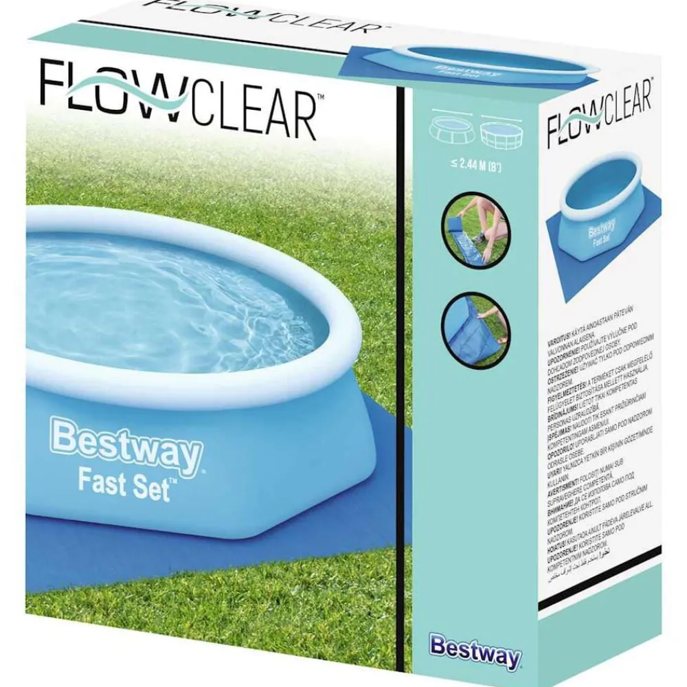 Zwembaden & Spa'S*vidaXL Bestway Zwembadgrondzeil Flowclear 274x274 cm