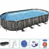 Bestway Zwembadset ovaal 7,32x3,66x1,22 m>vidaXL New