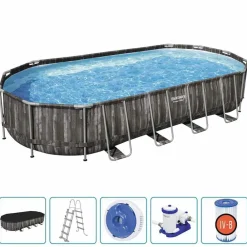 Bestway Zwembadset ovaal 7,32x3,66x1,22 m>vidaXL New