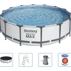 Zwembaden & Spa'S*vidaXL Bestway Zwembadset Steel Pro MAX 427x107 cm