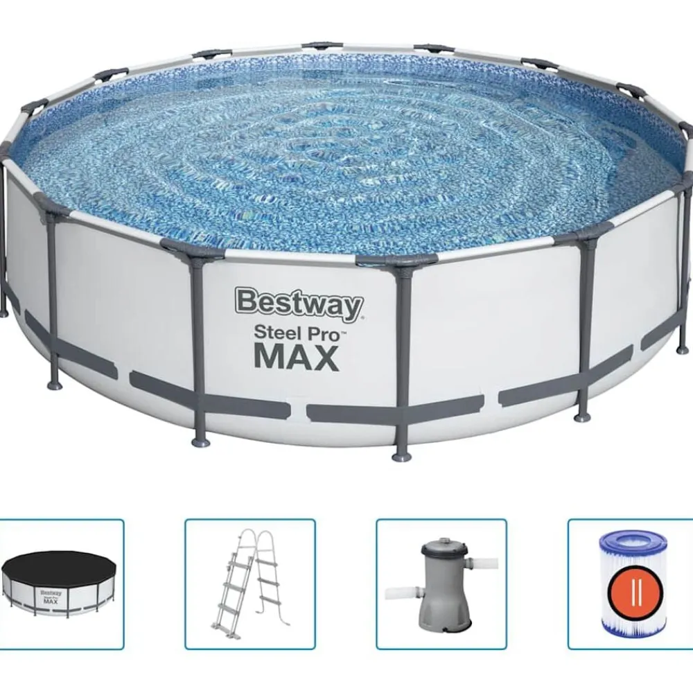 Zwembaden & Spa'S*vidaXL Bestway Zwembadset Steel Pro MAX 427x107 cm