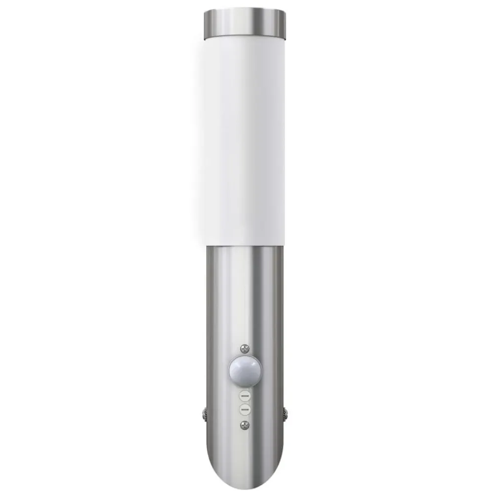 Verlichting*vidaXL Buitenlamp RVS Enego met sensor