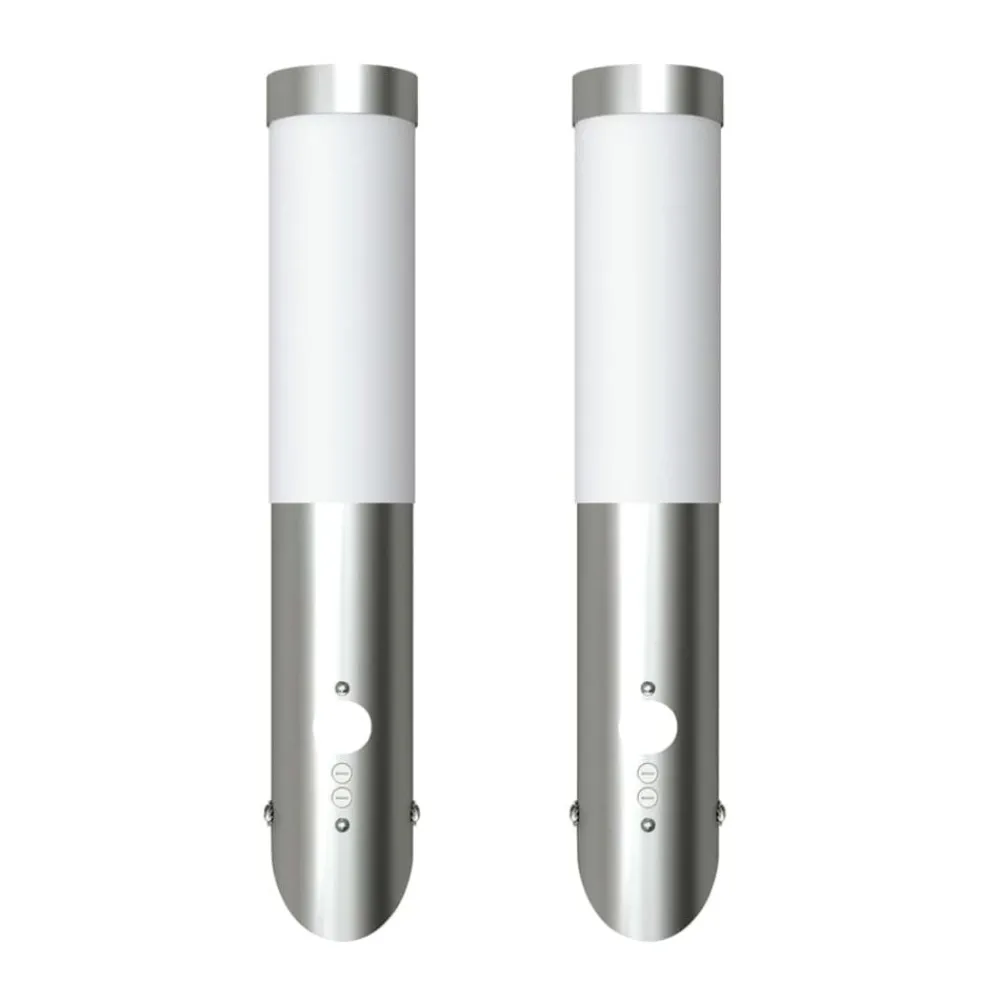 Buitenlamp RVS Enego met sensor (2 stuks)>vidaXL Sale