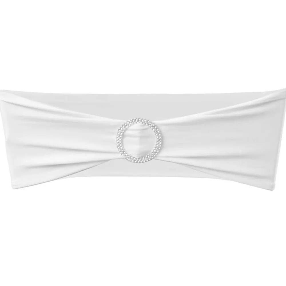 Woon- & Tuinaccessoires*vidaXL Decoratief stoellint met een diamant 25 stuks Wit