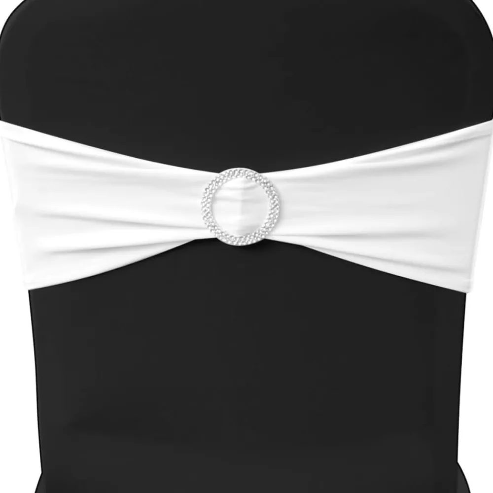 Woon- & Tuinaccessoires*vidaXL Decoratief stoellint met een diamant 25 stuks Wit