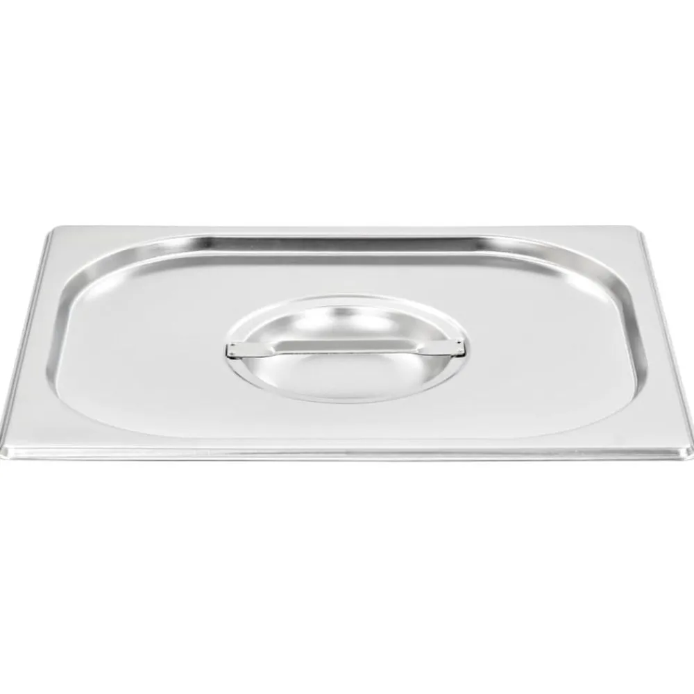 Keuken & Eetkamer*vidaXL Deksels 2 st voor GN 1/2 schalen roestvrij staal