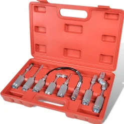 Garageuitrusting & Gereedschap*vidaXL 7-Delige smeerslang adapterset voor vetpistool