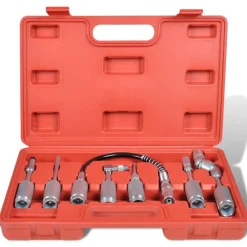 Garageuitrusting & Gereedschap*vidaXL 7-Delige smeerslang adapterset voor vetpistool