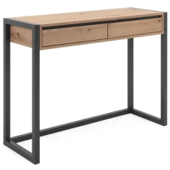 Tafels*vidaXL Finori Wandtafel Denver 44 artisan eikenkleurig en antracietgrijs