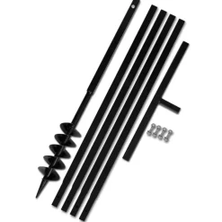 Gereedschap*vidaXL Grondboor 100 mm met 5 m verlengstuk Staal
