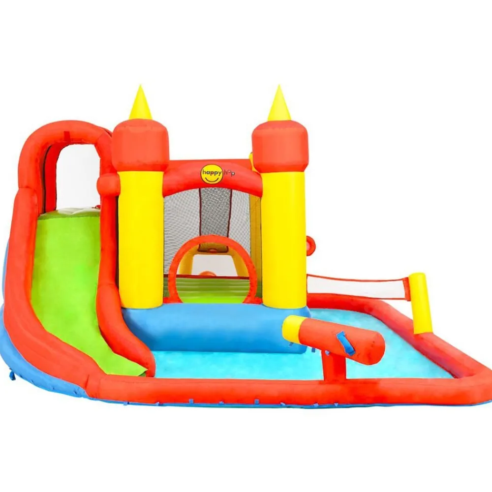Happy Hop Springkussen met glijbaan en plonsbad 410x385x220 cm PVC>vidaXL Discount
