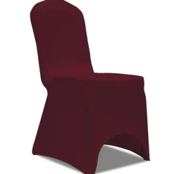 Woon- & Tuinaccessoires*vidaXL Hoes voor stoelen 50 stuks (wijnrood) Bordeauxrood