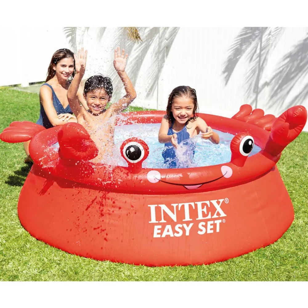 INTEX Easy Set Zwembad Happy Crab opblaasbaar 183x51 cm>vidaXL Discount