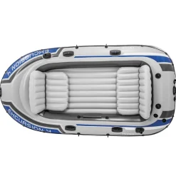 Buitensport*vidaXL Intex Excursion 4 Opblaasboot met roeispanen en pomp 68324NP