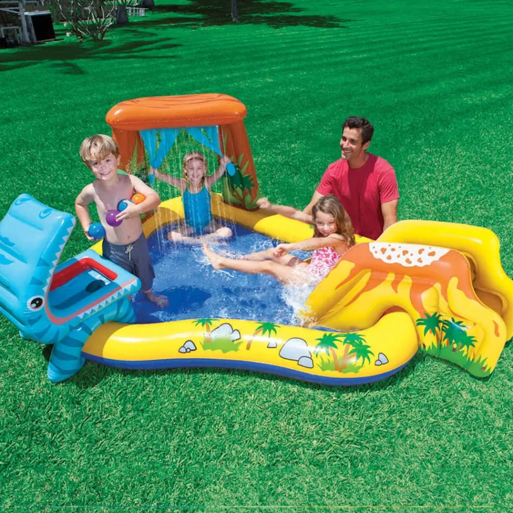 Intex Opblaaszwembad Dinosaur Play Center 249x191x109 cm 57444NP>vidaXL Best