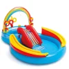 Zwembaden & Spa'S*vidaXL Intex Opblaaszwembad Rainbow Ring Play Center 297x193x135 cm 57453NP