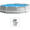 Zwembaden & Spa'S*vidaXL Intex Prism Frame Zwembadset Premium 305x76 cm