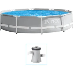 Zwembaden & Spa'S*vidaXL Intex Prism Frame Zwembadset Premium 305x76 cm