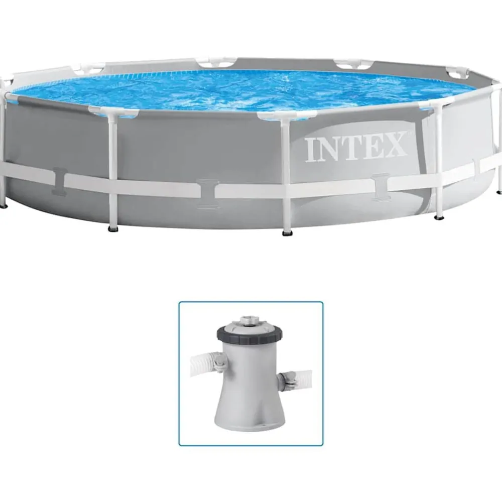 Zwembaden & Spa'S*vidaXL Intex Prism Frame Zwembadset Premium 305x76 cm