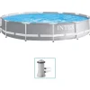 Zwembaden & Spa'S*vidaXL Intex Prism Frame Zwembadset Premium 366x76 cm