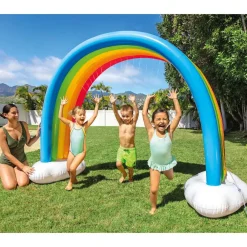 Buitenspeelgoed*vidaXL Intex Regenboogsproeier 300x109x180 cm meerkleurig