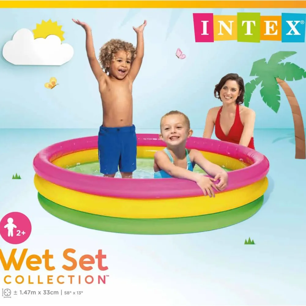 Intex Zwembad Sunset opblaasbaar 3 ringen 147x33 cm>vidaXL Clearance