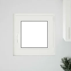 Bouwmaterialen*vidaXL Kelderraam RISOR 50 x 50 cm PVC en glas Antraciet