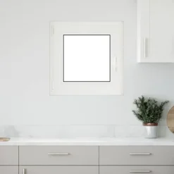 Bouwmaterialen*vidaXL Kelderraam RISOR 50 x 50 cm PVC en glas Wit