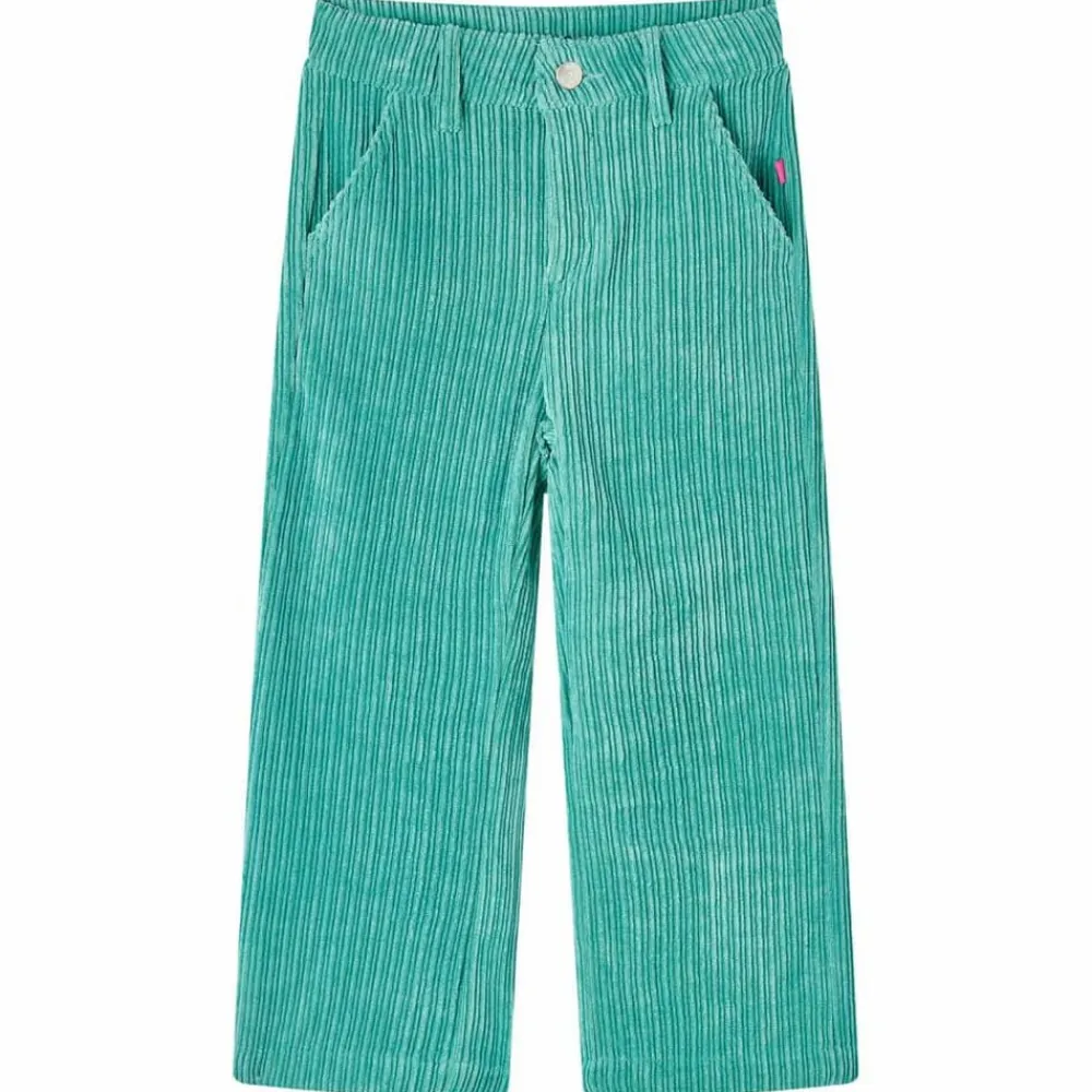 Kleding & Accessoires*vidaXL Kinderbroek 92 ribfluweel mintgroen